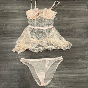 Victoria’s Server lingerie two piece set